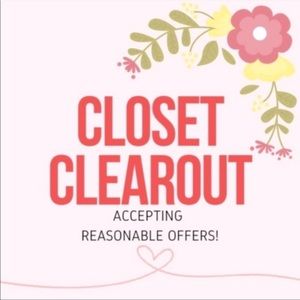 Closet clear out!